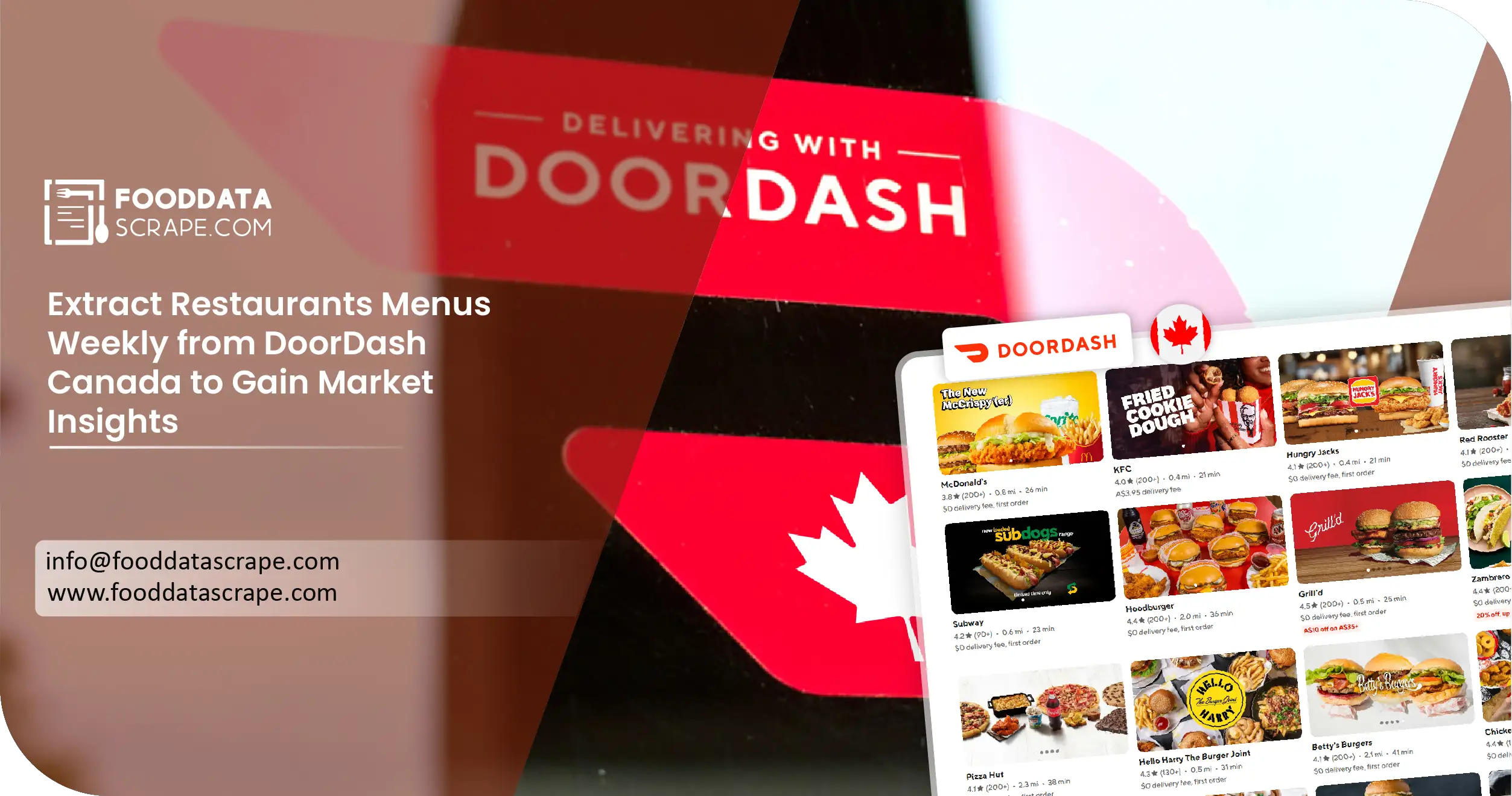 DoorDash Canada Restaurant Menu Scraping